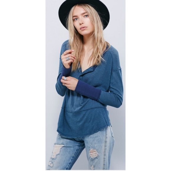 Free People ringer Harley denim blue - Picture 2 of 7